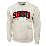 SDSU Aztecs Crew Sweatshirt-Cream
