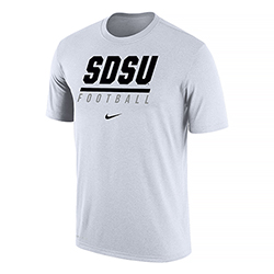 Nike SDSU Football Tee-White