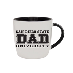 San Diego State University Dad Black Handle Mug