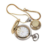Ladies Locket Watch - Gold Plated. Swiss Movt. 24-G