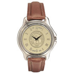 Mens Wristwatch -  Leather Band Swiss Movt. 37C-G