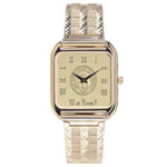 Mens Wristwatch - 18K Gold Plated Case. Swiss Movt. 38AG-G
