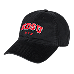 Arched SDSU Mom Adjustable Cap-Black