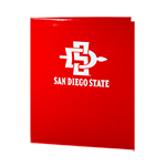 SDSU 2 Pocket Folder Red