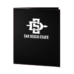 SDSU 2 Pocket Folder - Black