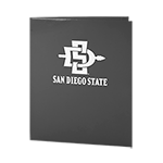 SDSU 2 Pocket Folder - Gray
