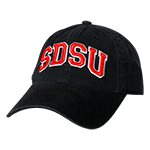 Arched SDSU Cap-Black