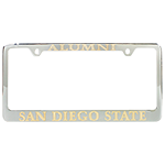 San Diego State Alumni License Plate Frame-Chrome