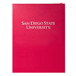 San Diego State 2 Pocket Folder- Red