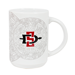 Aztec Calendar Mug-White