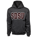 SDSU 3 Color Twill Hood Sweatshirt