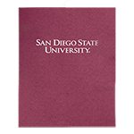 San Diego State University Folder - Maroon