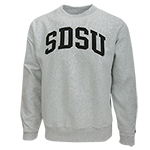 SDSU Heavy Crew Sweatshirt-Gray