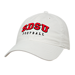 SDSU Football Adjustable Cap-White