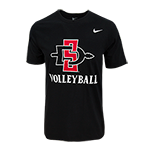 Nike SD Spear Volleyball Tee-Black