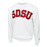 SDSU Classic Twill Crew Sweatshirt-White