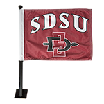 SDSU Car Flag-Red