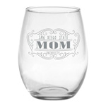 San Diego State University Mom Wine Glass