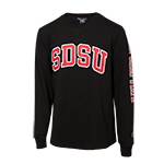 Youth SDSU Long Sleeve Tee - Black