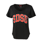 Women's SDSU Tee-Black