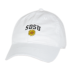 SDSU Sunflower Adjustable Cap-White