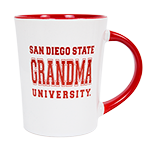 San Diego State Grandma Mug-White & Red