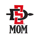 SD Spear Mom Decal-Red/Black