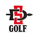 SD Spear Golf Decal-Red/Black