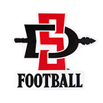 SD Spear Football Decal-Red/Black