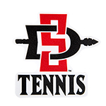 SD Spear Tennis Decal-Red/Black