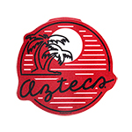 Aztecs Palm Tree and Sun Decal-Red/Black