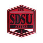 SDSU Aztecs Hexagon Decal-Red/Black