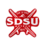 SDSU Aztecs Surfboards Decal-Red/Black