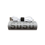 SDSU Portable Charger - Gray