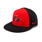 Nike SD Spear and Aztecs On The Field Baseball Cap - Red