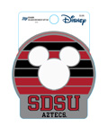 SDSU x Disney SDSU Aztecs Mickey Silhouette Decal - Red/Gray
