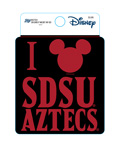 SDSU x Disney I Mickey SDSU Aztecs Decal - Black