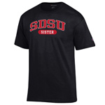 SDSU SD Spear Sister Tee - Black