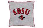 SDSU Square Pillow - Gray