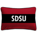 SDSU Rectangle Pillow - Red/Black