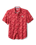 Tommy Bahama SD Spear Camp Shirt - Red