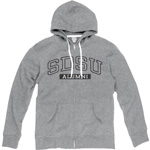 SDSU Alumni Full Zip Jacket - Gray