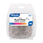 Bazic Clear Push Pins