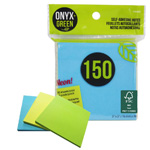 Onyx and Green Self-Adhesive Notes