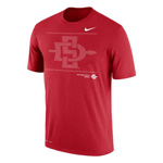 Nike Dri-Fit Cotton Team Issue Tee Dotted SDI - Red