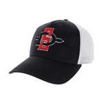 Adjustable Cool Fit Mesh Back Cap W/ SD Interlock - Black