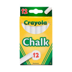 Crayola White Chalk - 12pcs