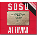 Wood Frame SDSU Alumni - Red