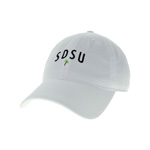 Adjustable Cap SDSU Over Palm Tree - White