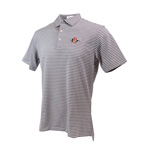 Peter Millar Mills Stripe Jersey Polo SD Interlock - Black White